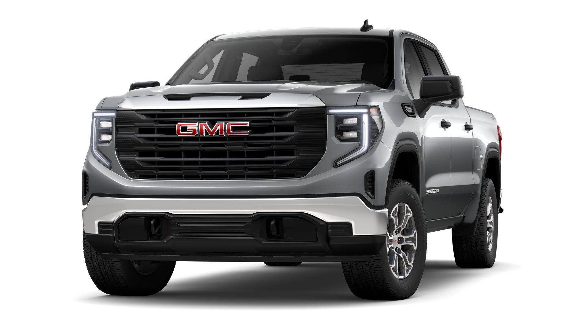 2026 GMC Sierra 1500 Pro in Sterling Metallic — front three-quarter view
